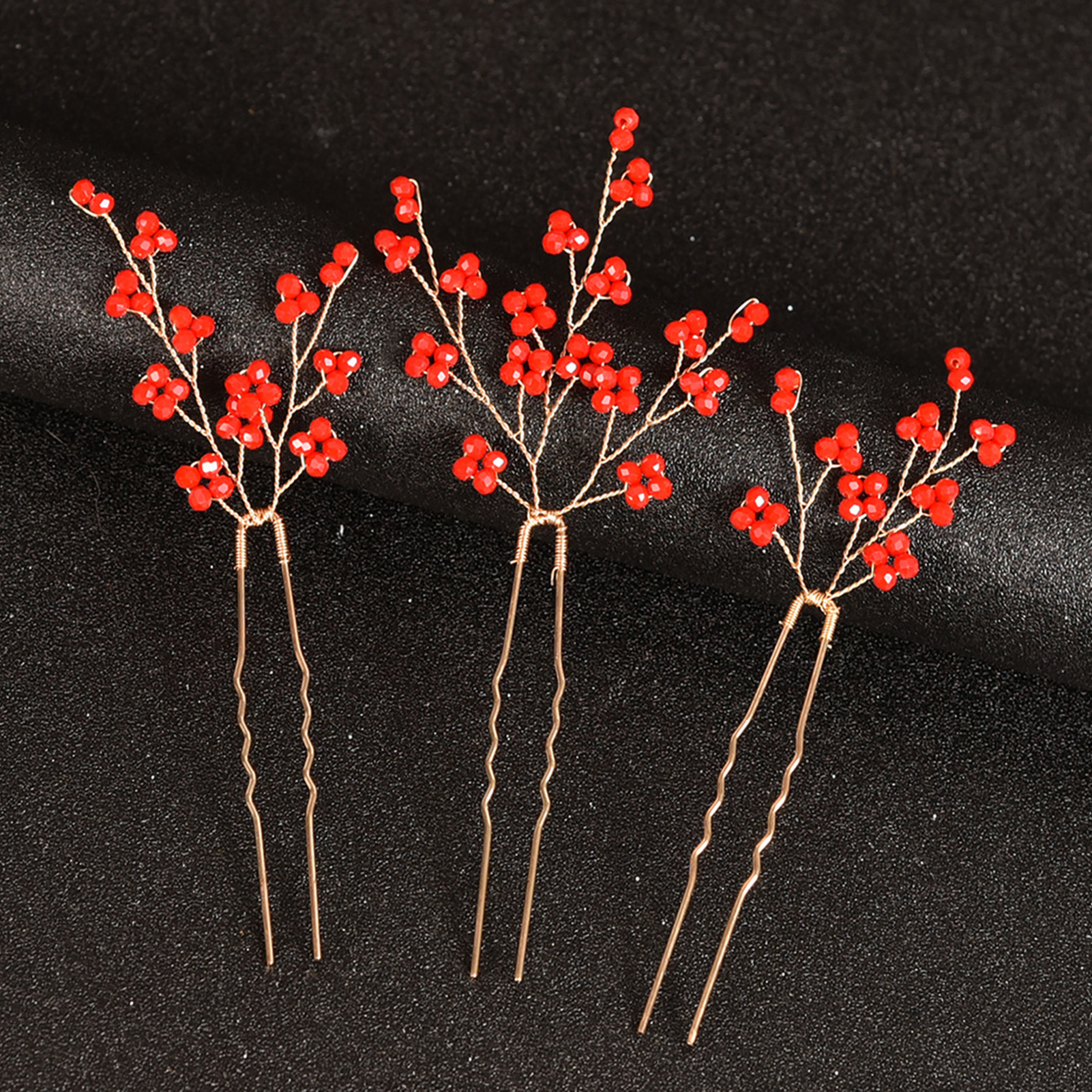 Women'S Hair Accessories Wedding - 3PCS Wedding U Shape Hair Clips