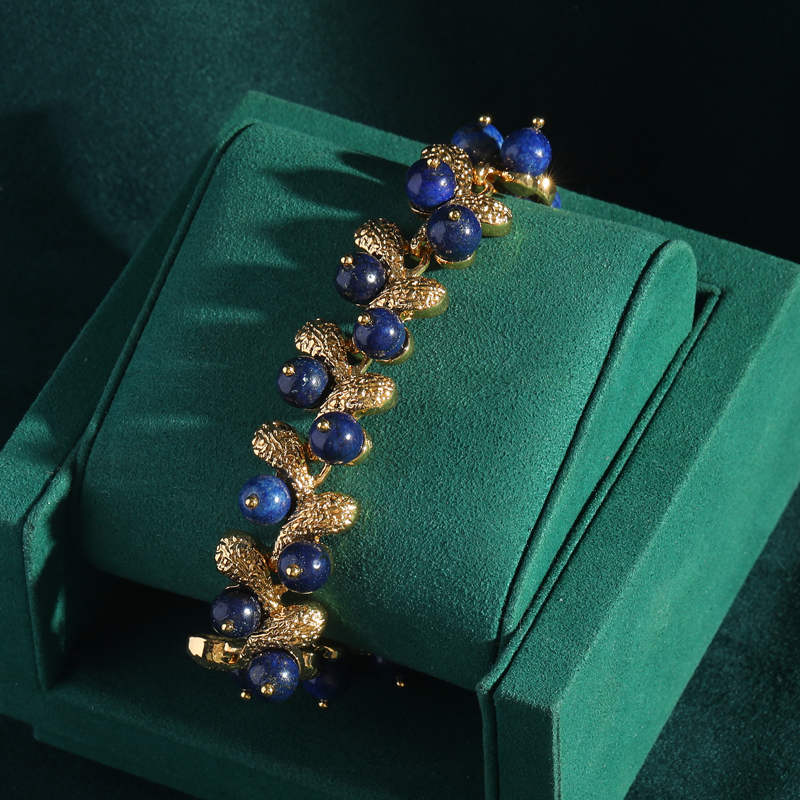 Women'S Accessories Trends 2026 - Vintage Lapis Lazuli Beads Bracelets For