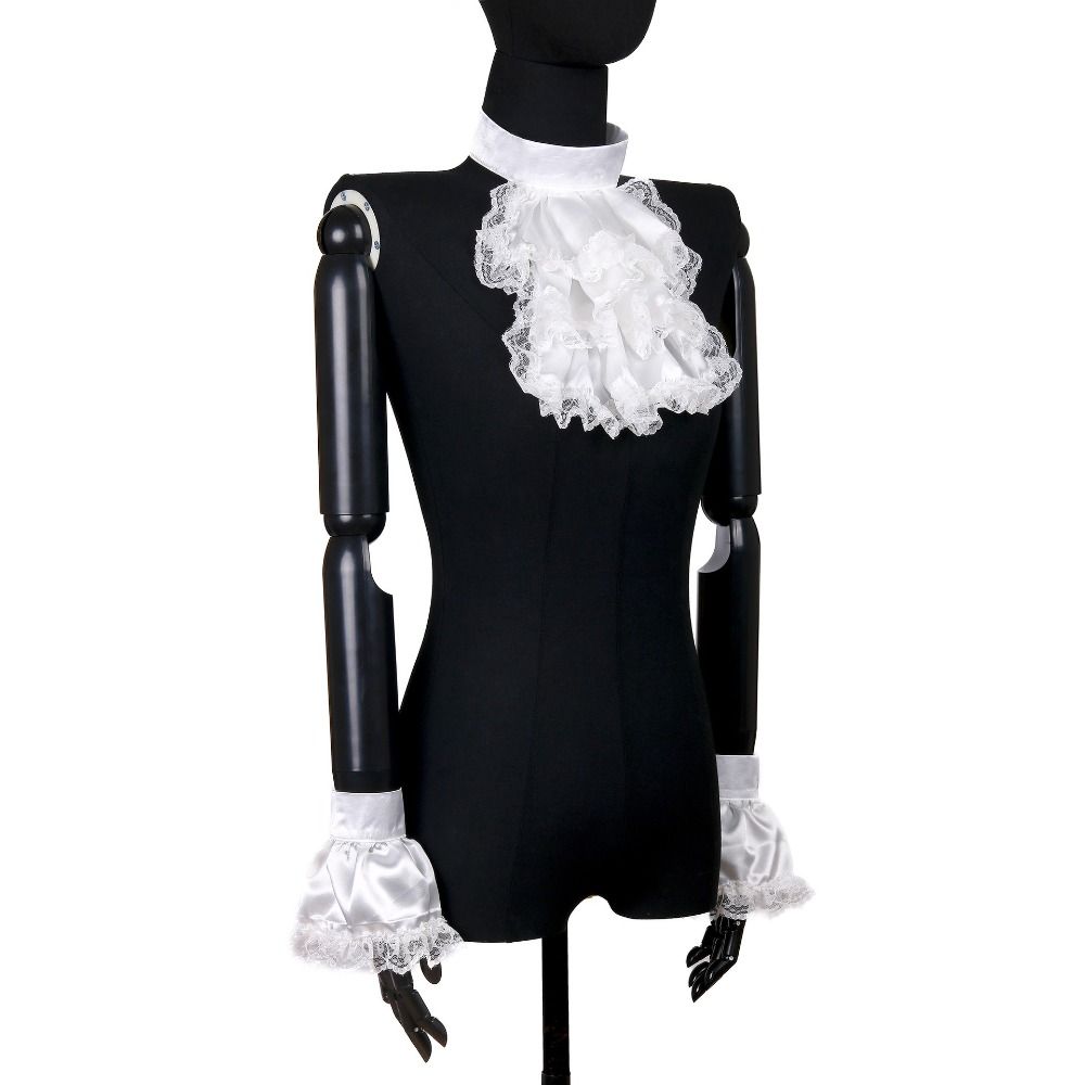 Women'S Victorian Accessories - Accessory Set Detachable Victorian Lace Jabot
