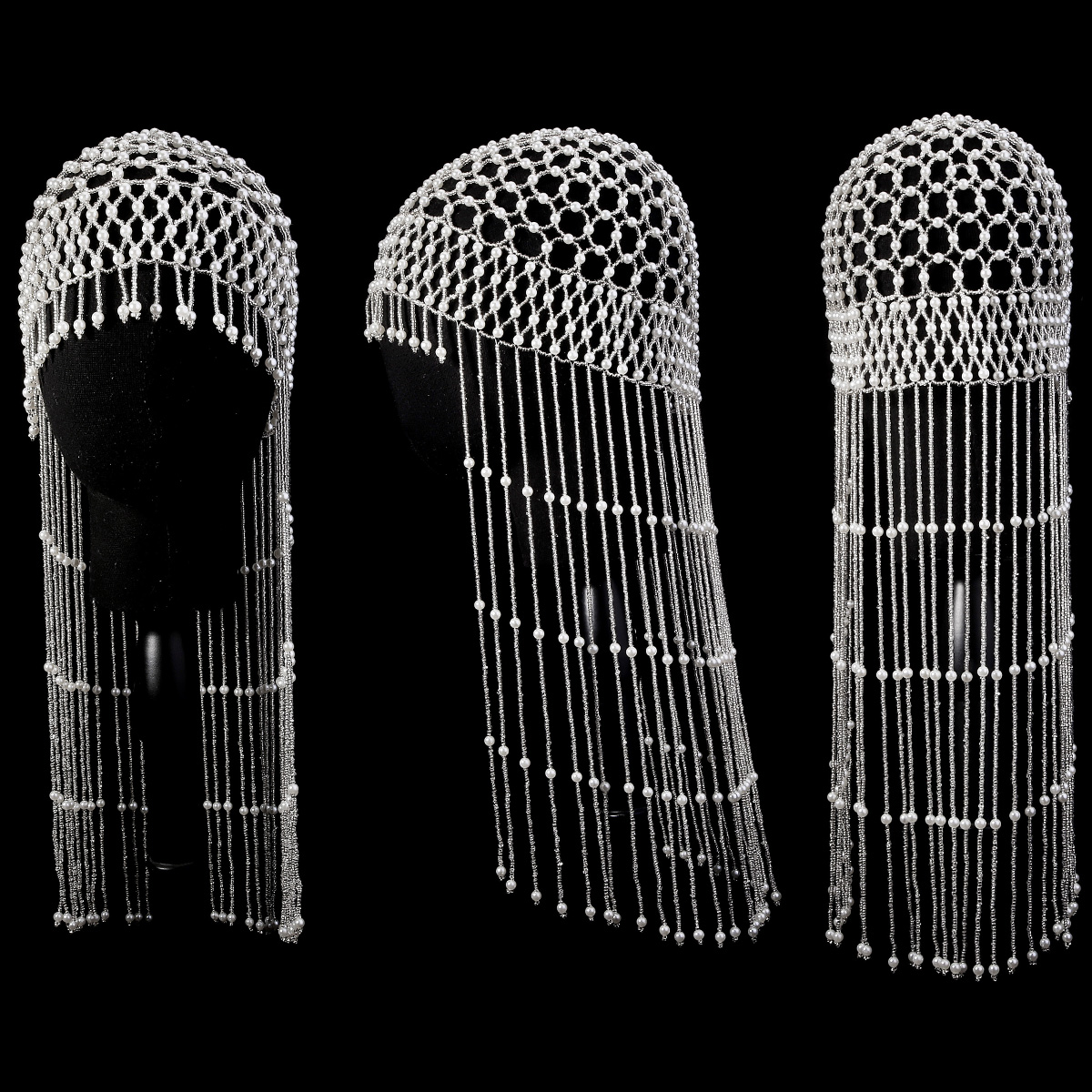 Luxury Pearls Beaded Headwrap  – Women Accessories For Wedding recenzja i cena