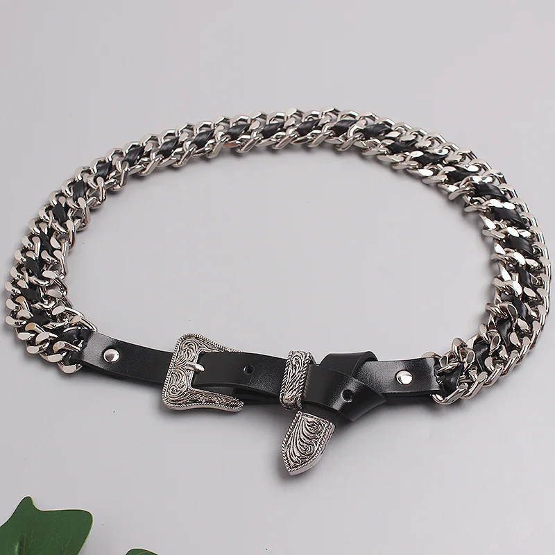 Women Hip Hop Metal Belt Fashi – Women'S Jeans Accessories Chain recenzja i cena