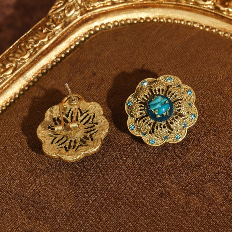 Vintage Green Glass Blue Flowe – Women'S Accessories Trends 2026 recenzja i cena