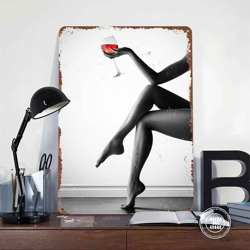Elegant Woman With Wine Glass  – Women Accessories Poster recenzja i cena