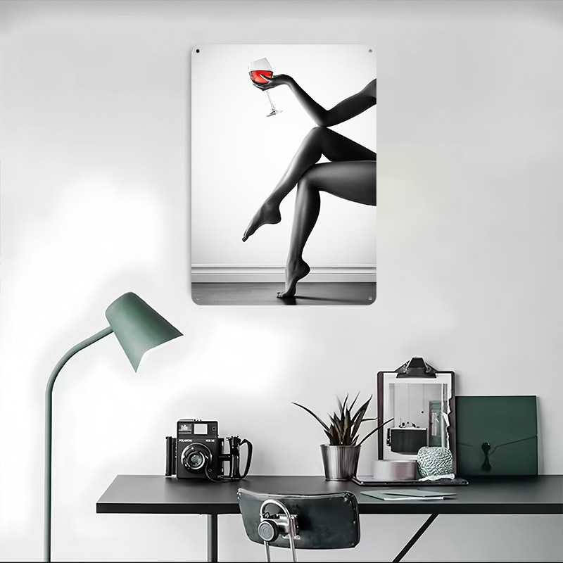 Elegant Woman With Wine Glass  – Women Accessories Poster recenzja i cena