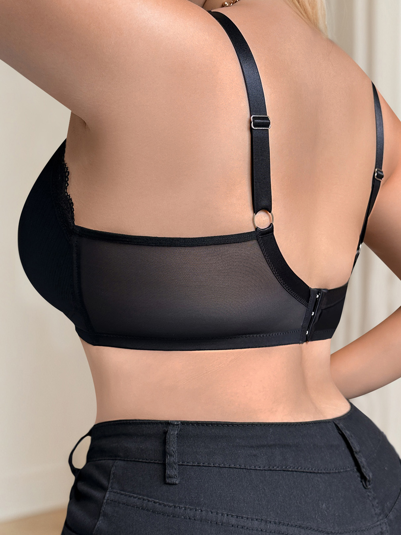 Black rimless plus size bra, p – Woman Accessory recenzja i cena