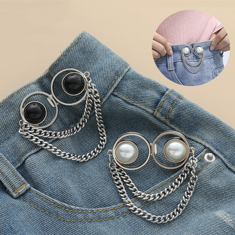 Pearl Tassel Waist Buckle Tigh – Women'S Jeans Accessories Chain recenzja i cena