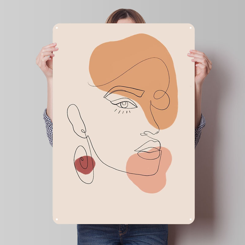 Abstract Line Art Woman Sign A – Women Accessories Poster recenzja i cena