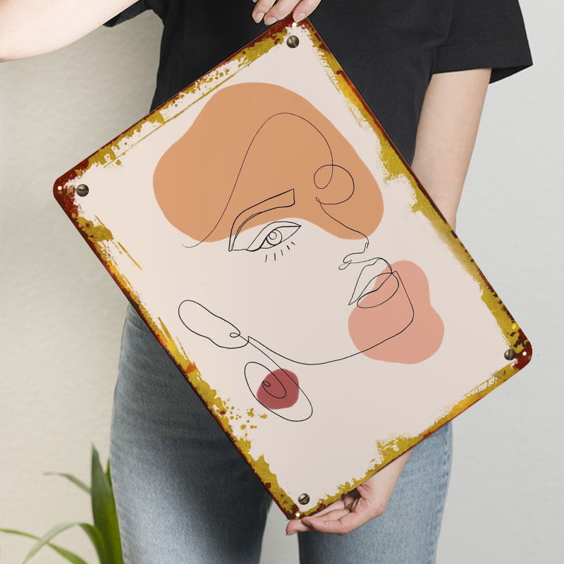 Abstract Line Art Woman Sign A – Women Accessories Poster recenzja i cena