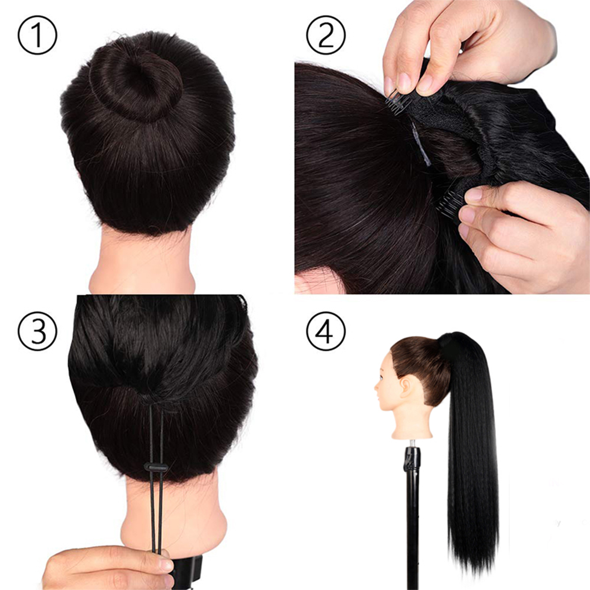 Drawstring Ponytail Hair Exten – Hair Band Elastic recenzja i cena