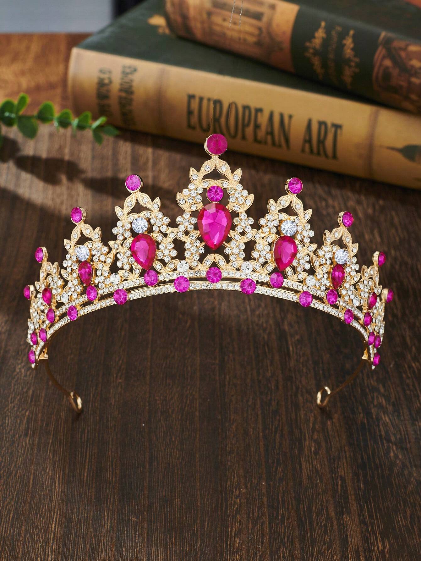 Crystal Princess Tiara Crown W – Women Accessories For Wedding recenzja i cena