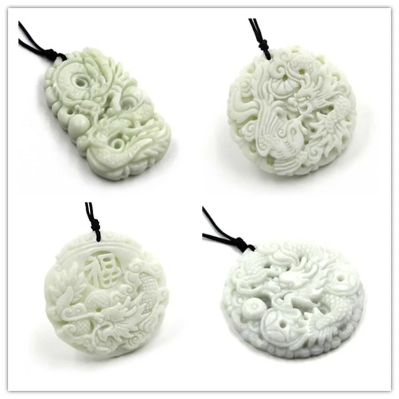 Natural White jade Dragon Phoe – Women Accessories For Hand recenzja i cena