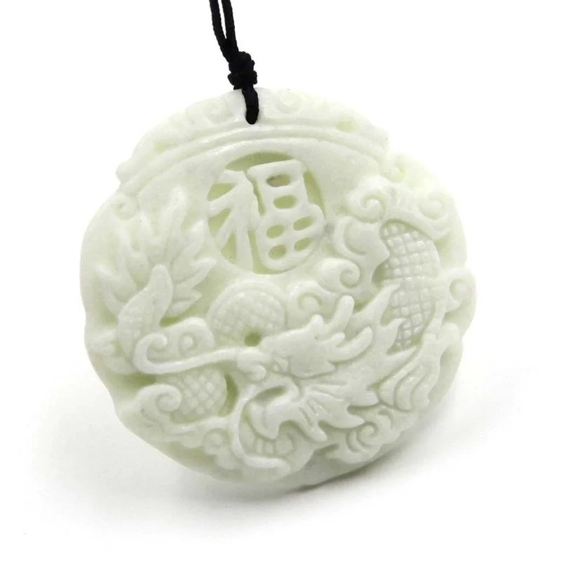 Natural White jade Dragon Phoe – Women Accessories For Hand recenzja i cena