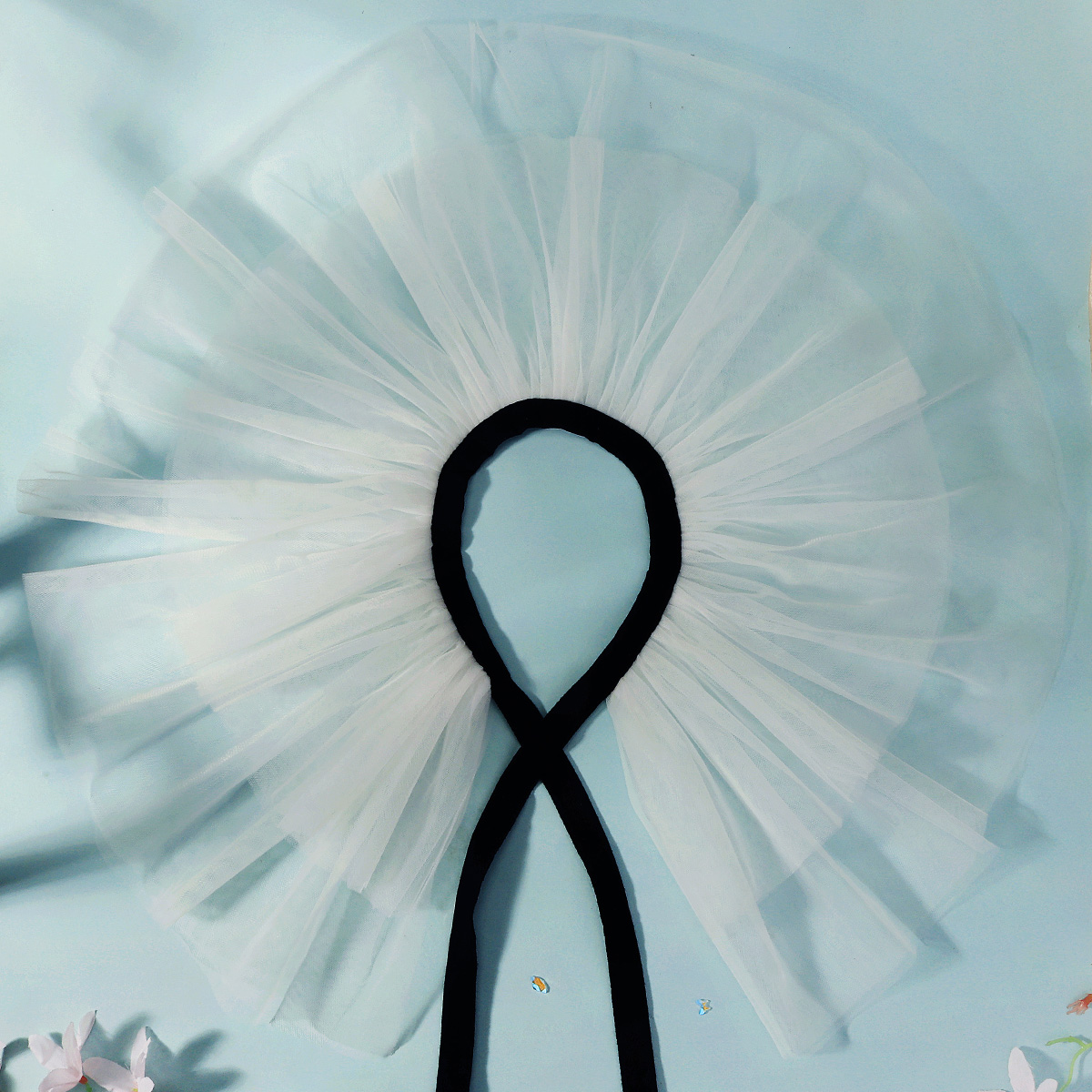 Fashion Tulle Ruffle Collar Fo – Women'S Victorian Accessories recenzja i cena