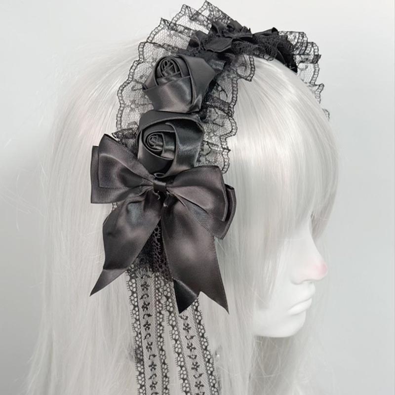 Lolita Gothic Black Lace Headb – Women'S Victorian Era Accessories recenzja i cena