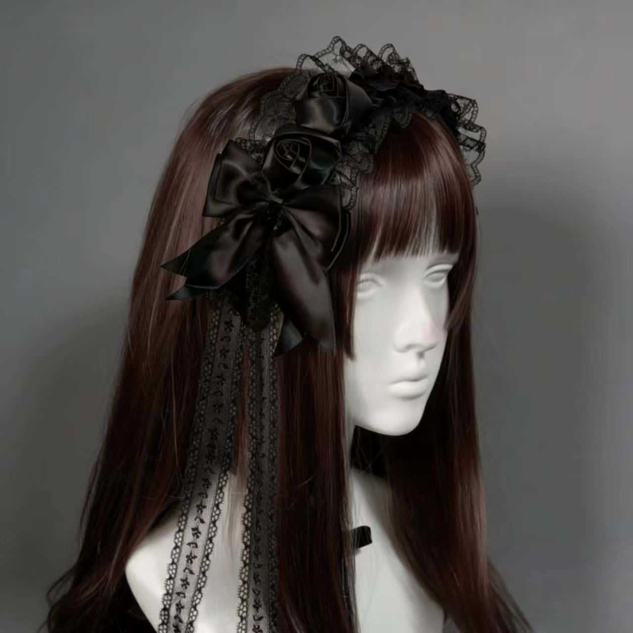Lolita Gothic Black Lace Headb – Women'S Victorian Era Accessories recenzja i cena