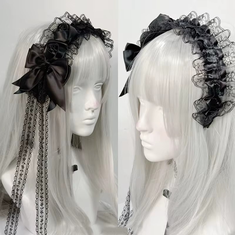Lolita Gothic Black Lace Headb – Women'S Victorian Era Accessories recenzja i cena