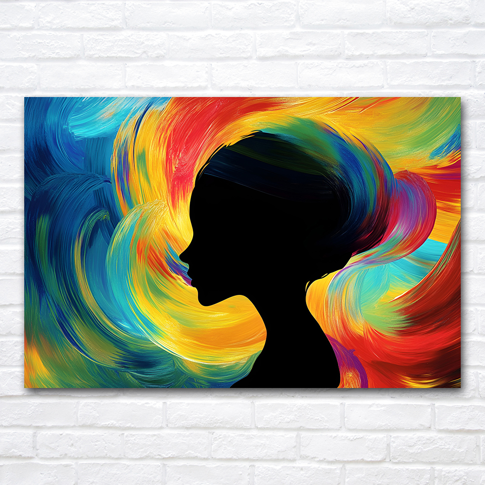 Colorful Artwork Abstract Woma – Women Accessories Poster recenzja i cena