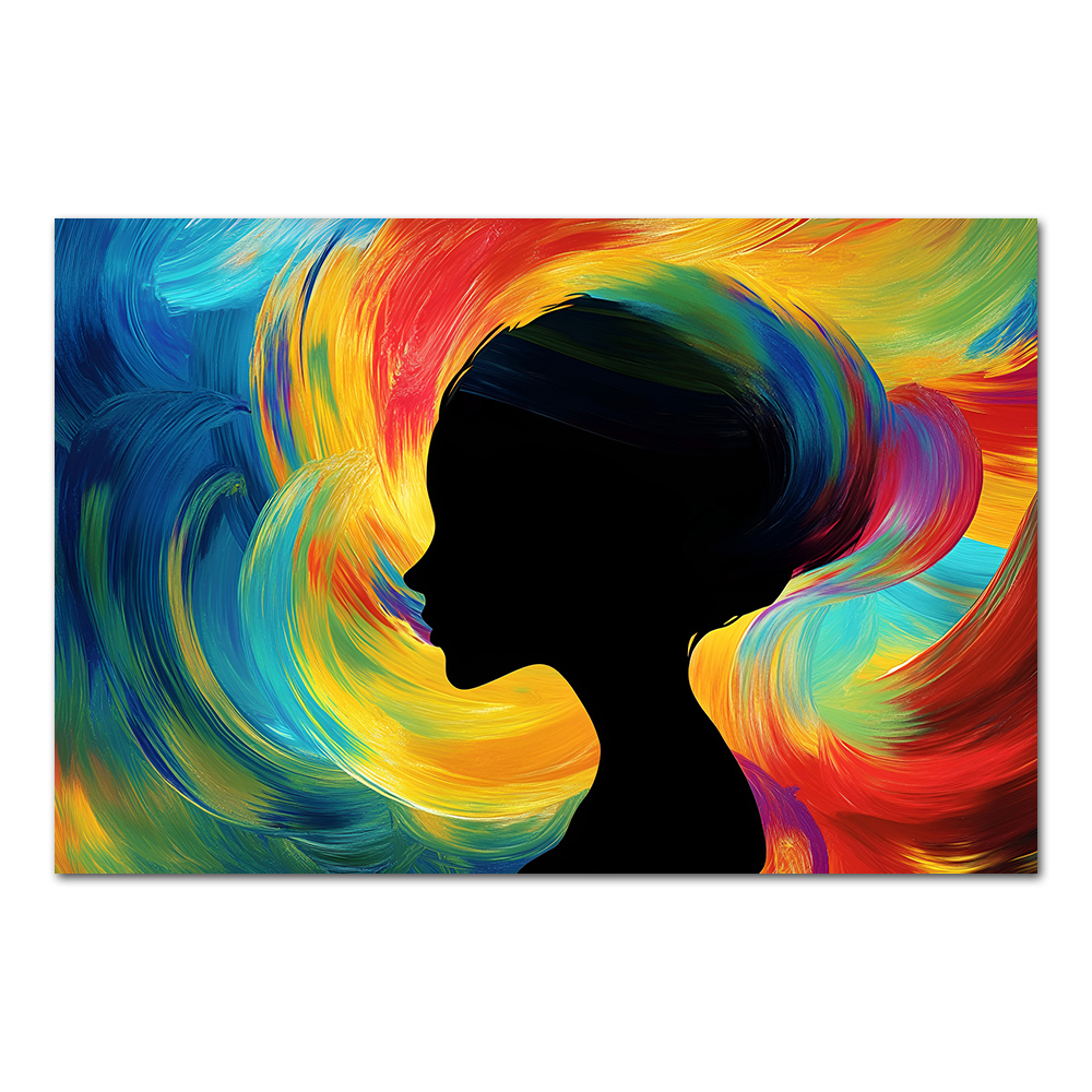 Colorful Artwork Abstract Woma – Women Accessories Poster recenzja i cena