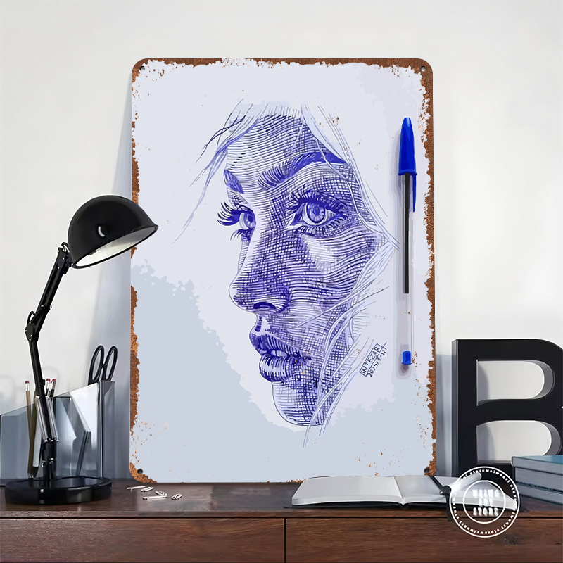 Ballpoint Pen Portrait of a Wo – Women Accessories Poster recenzja i cena