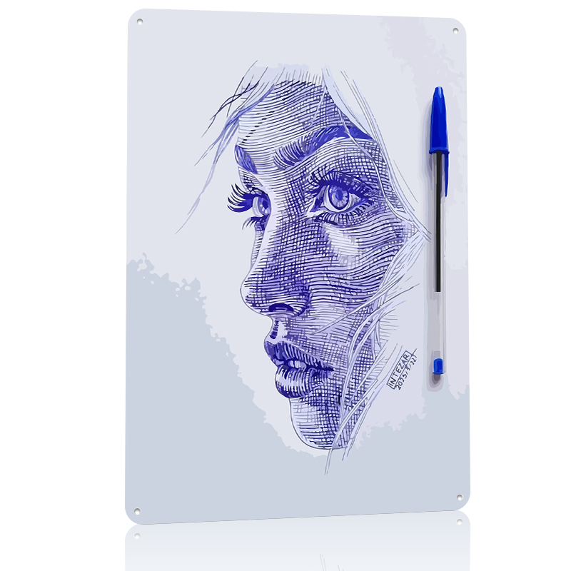 Ballpoint Pen Portrait of a Wo – Women Accessories Poster recenzja i cena
