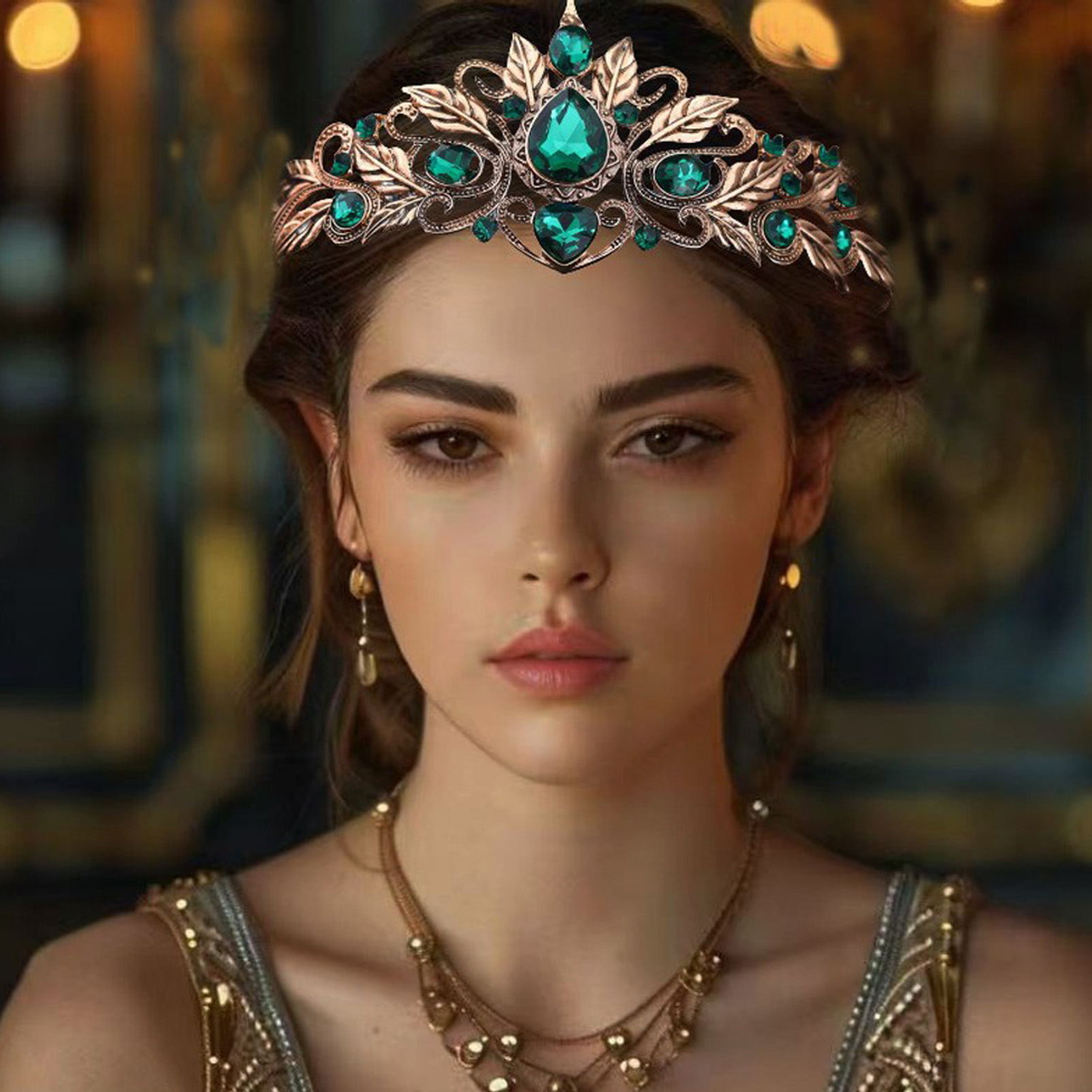 Baroque Style Round Tear Drop  – Women Accessories For Wedding recenzja i cena