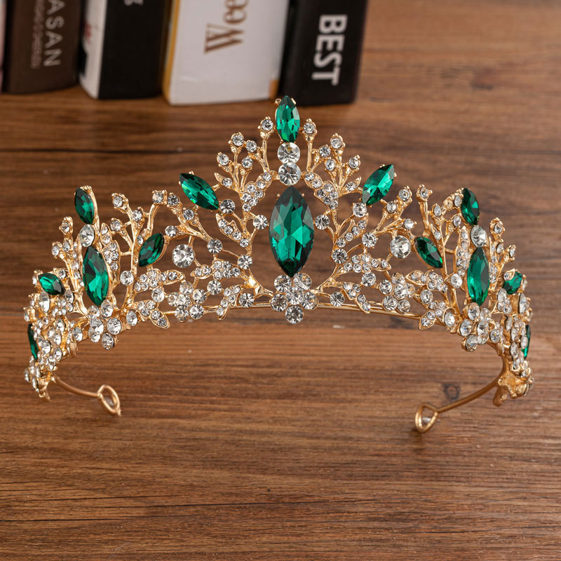 Tiara Colorful Rhinestone Quee – Women Accessories For Wedding recenzja i cena