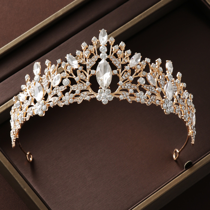 Tiara Colorful Rhinestone Quee – Women Accessories For Wedding recenzja i cena