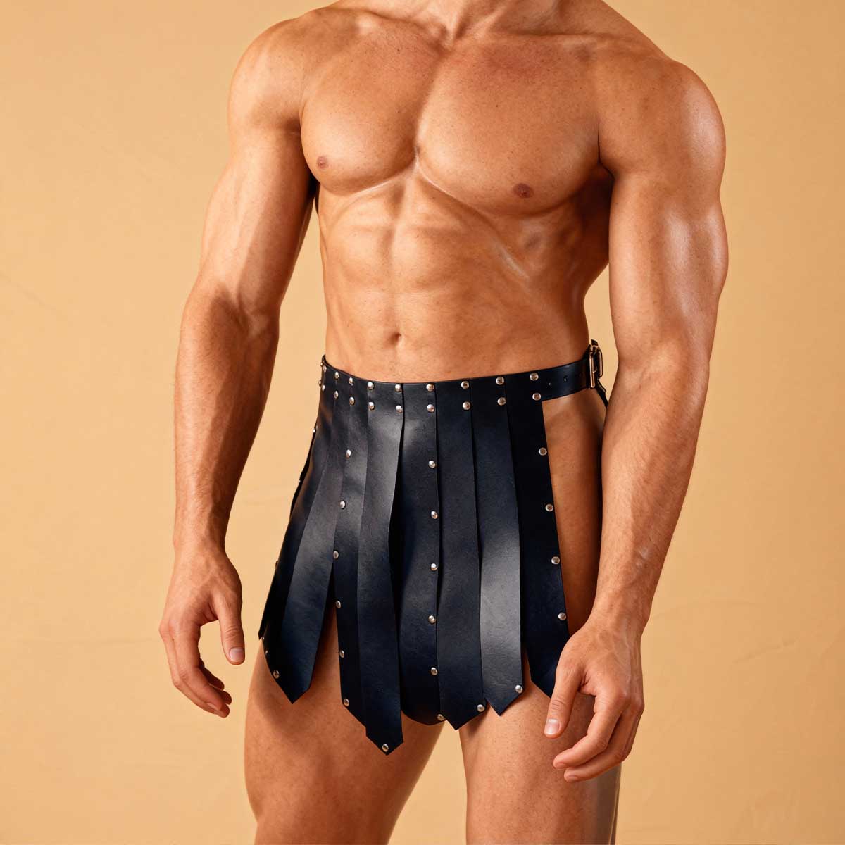 Black Faux Leather Kilt - Men' – Women'S Kilt Accessories recenzja i cena