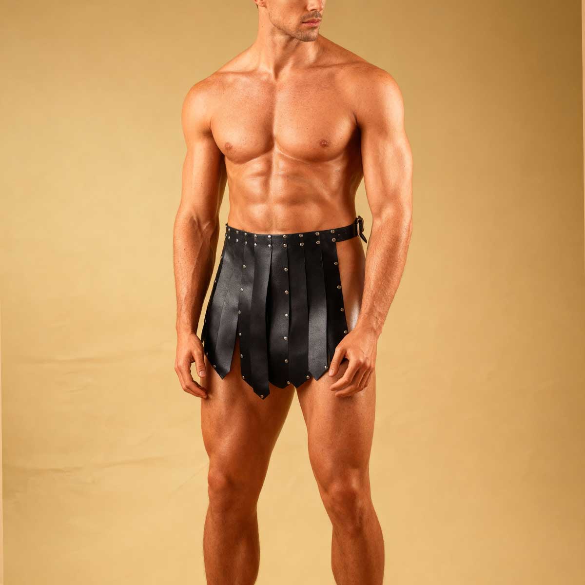Black Faux Leather Kilt - Men' – Women'S Kilt Accessories recenzja i cena