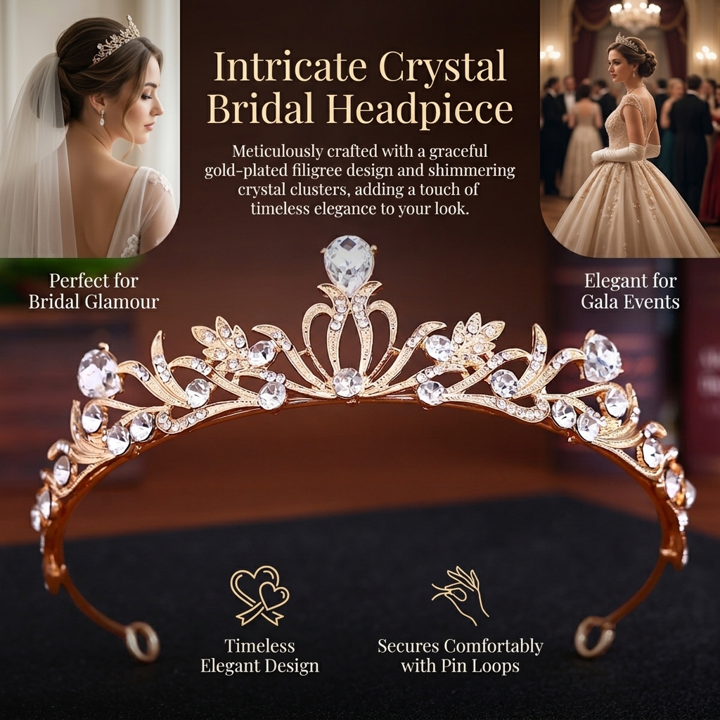 Crystal Wedding Tiaras And Cro – Women Accessories For Wedding recenzja i cena