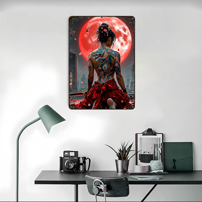 Dragon Tattoo Woman Metal Post – Women Accessories Poster recenzja i cena