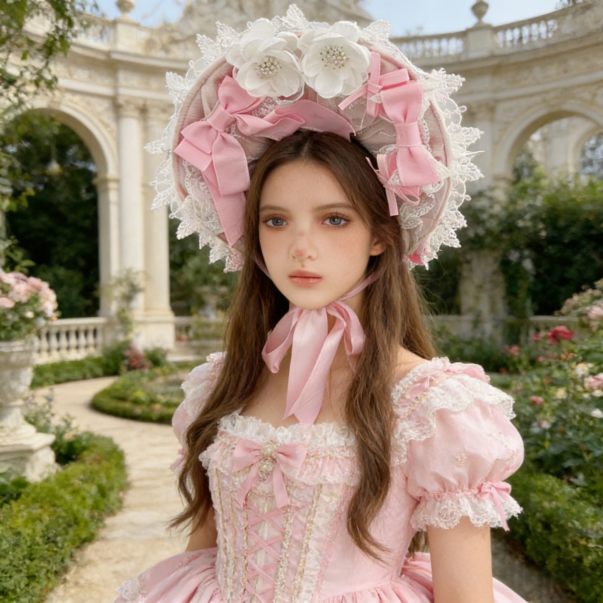 Victorian Lace Bonnet Hat Head – Women'S Victorian Era Accessories recenzja i cena