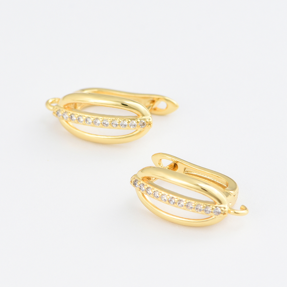 1 Pair 18K Gold Plated Brass C – Women Accessories For Hand recenzja i cena