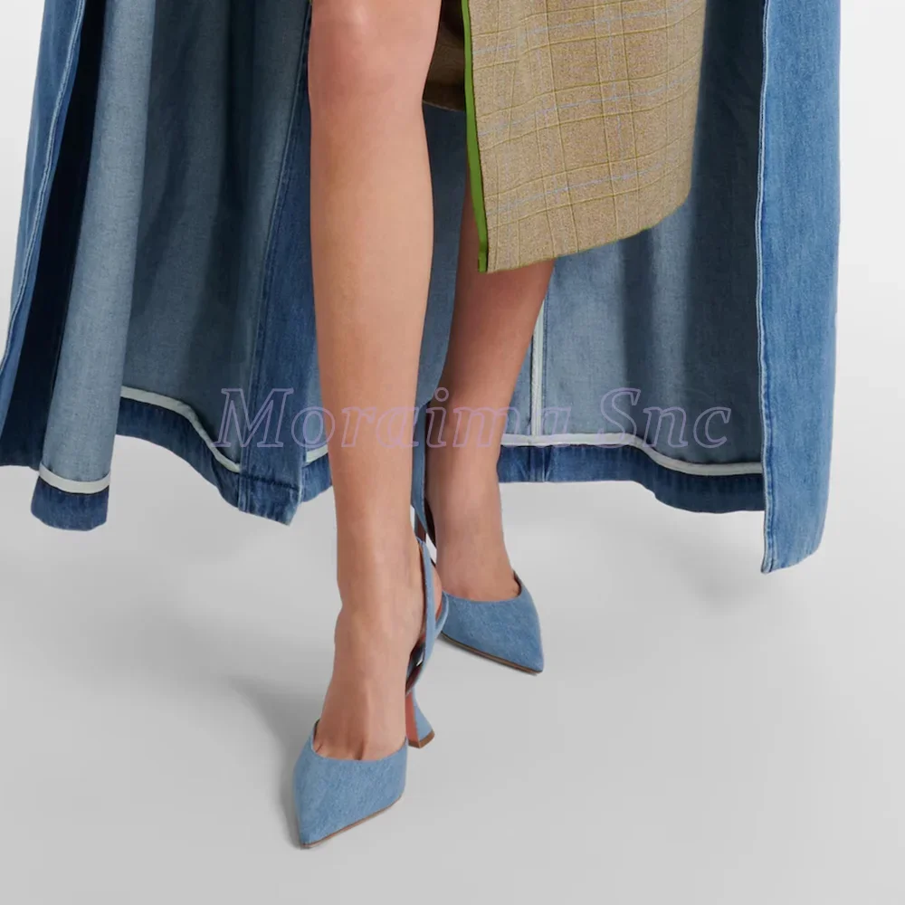 Denim Pointed Toe Sandals Wine – Women'S Accessories Trends 2025 recenzja i cena
