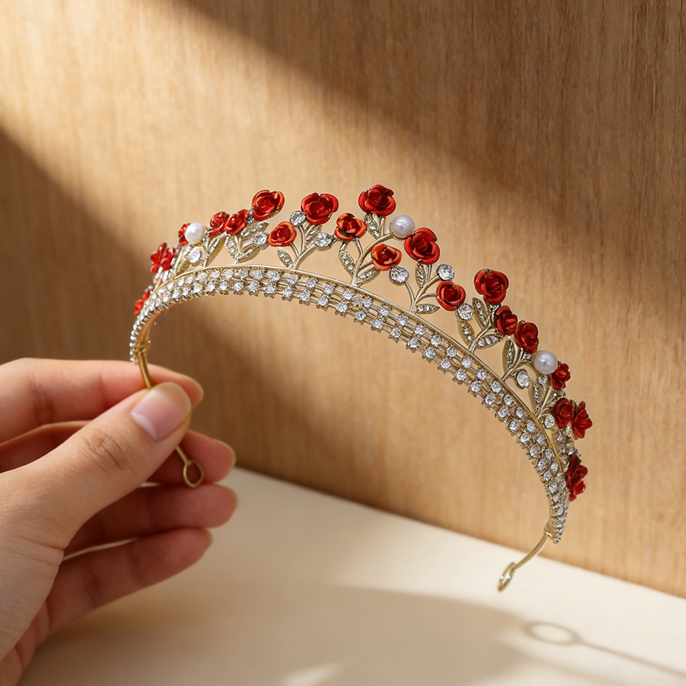 Baroque Crown Wedding Headwear – Women Accessories For Wedding recenzja i cena