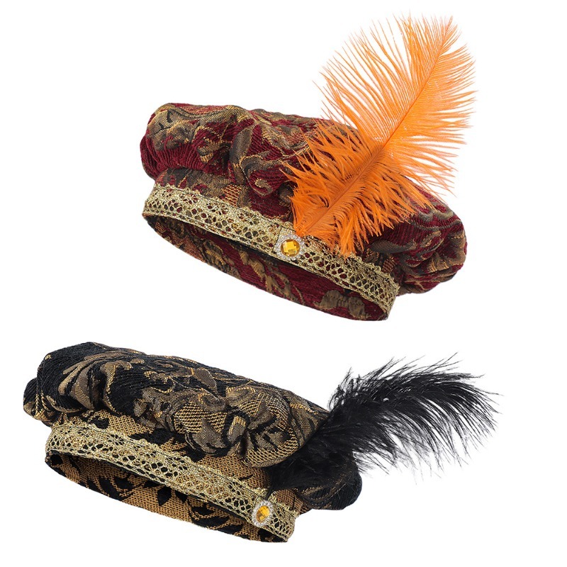Medieval Tudor Hat With Feathe – Women'S Victorian Era Accessories recenzja i cena