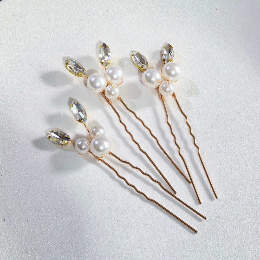 Pearl Crystal Hair Pins Comb S – Women'S Hair Accessories Wedding recenzja i cena