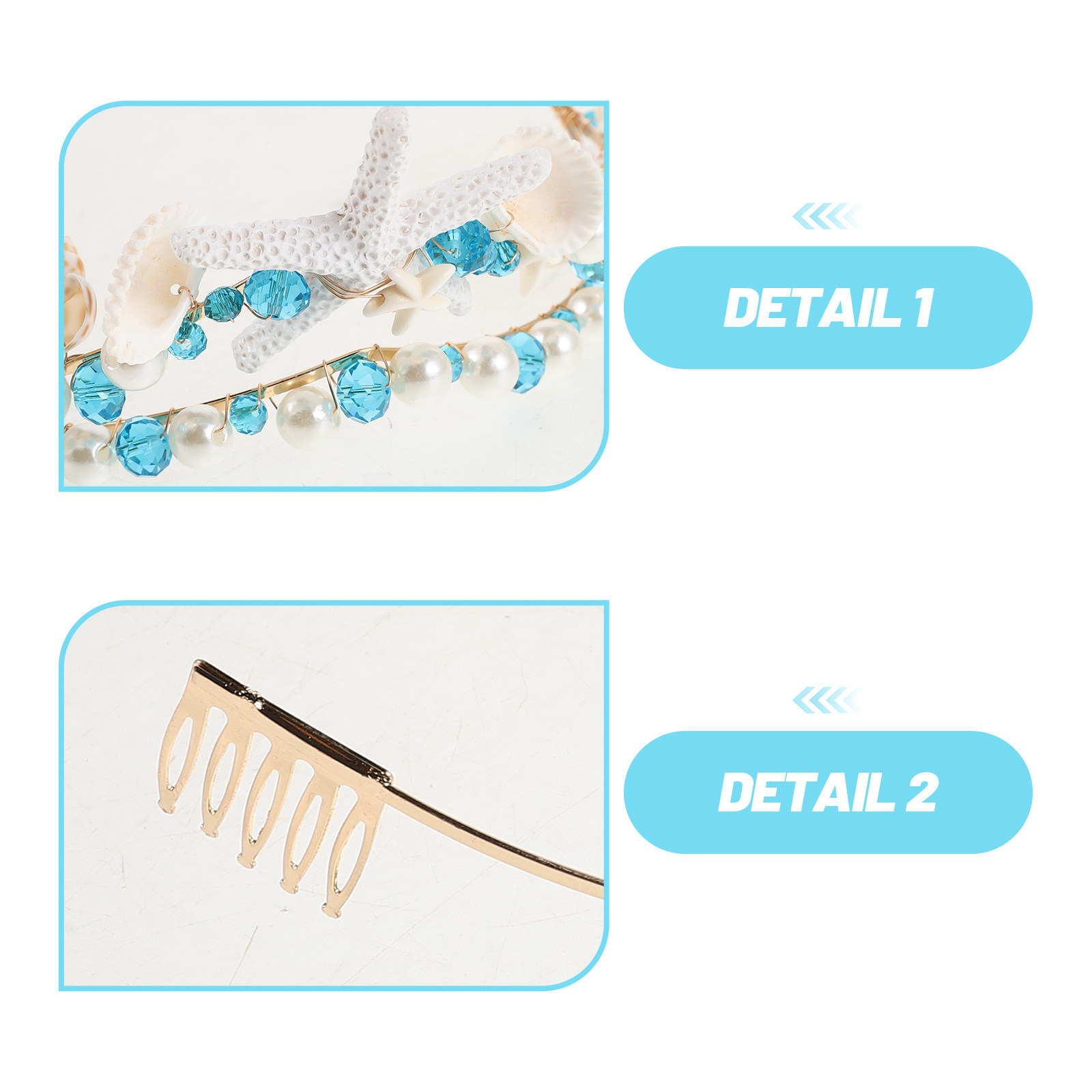 Seashell Crown Bridal Headband – Women Accessories For Wedding recenzja i cena