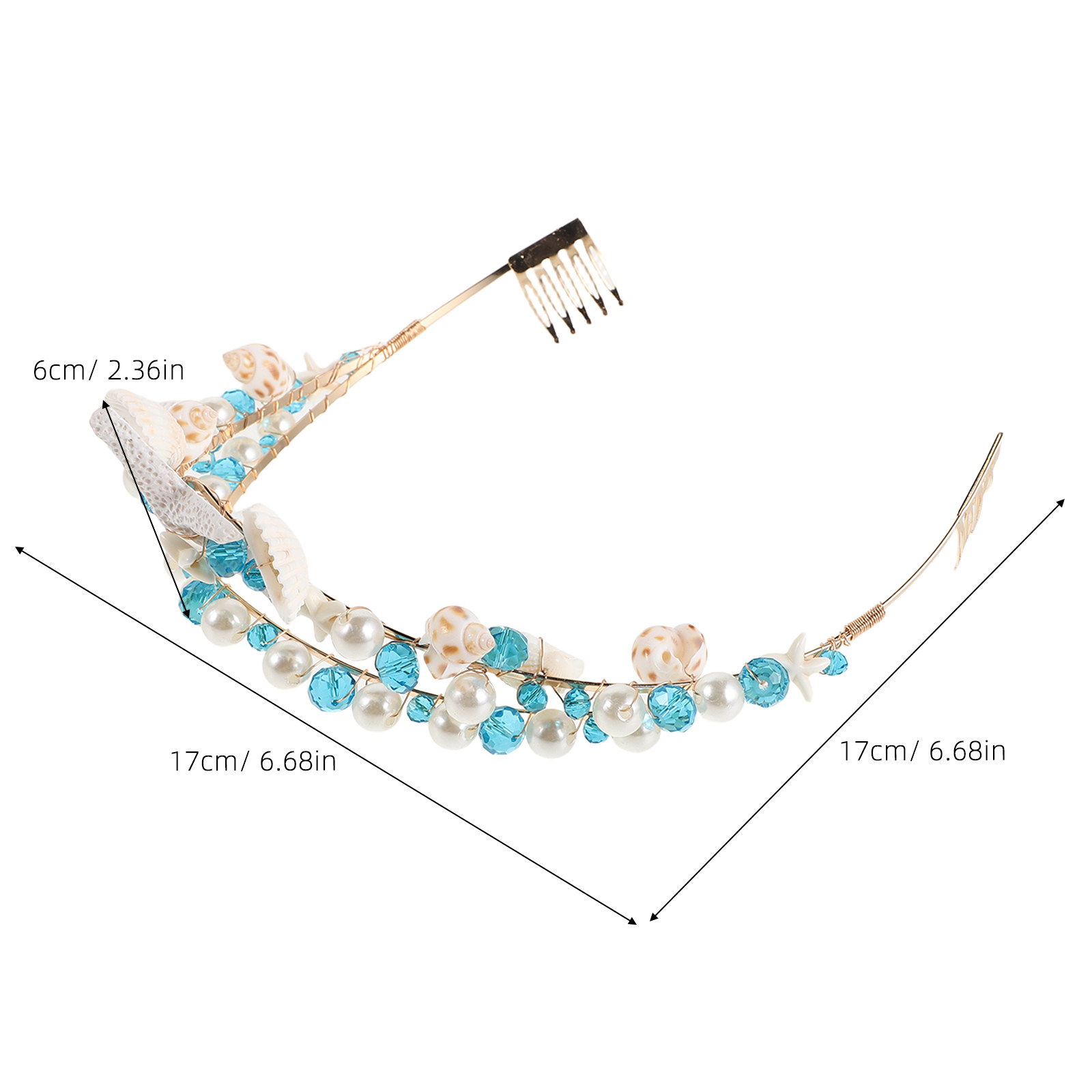 Seashell Crown Bridal Headband – Women Accessories For Wedding recenzja i cena