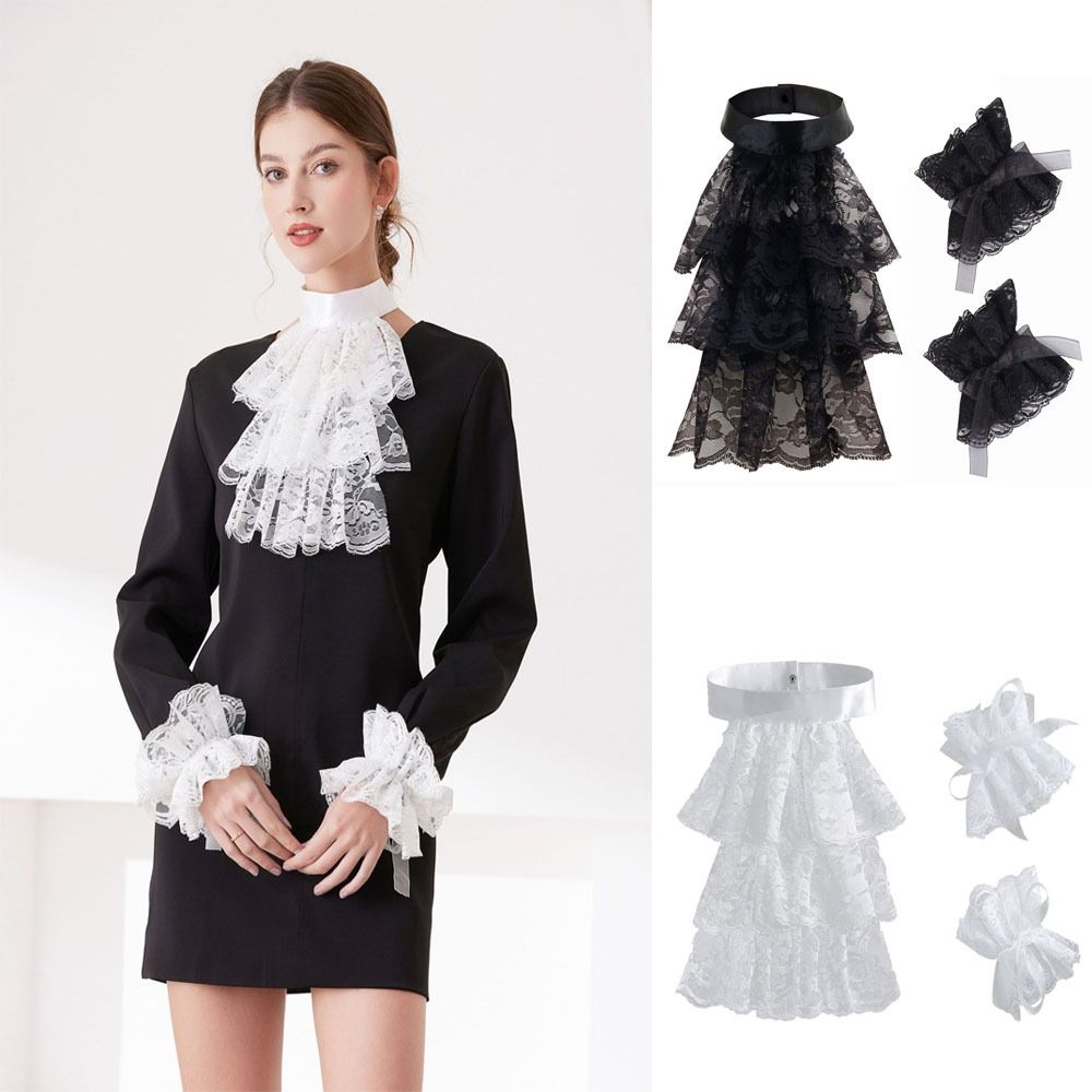 Vintage Victorian Lace Jabot C – Women'S Victorian Accessories recenzja i cena