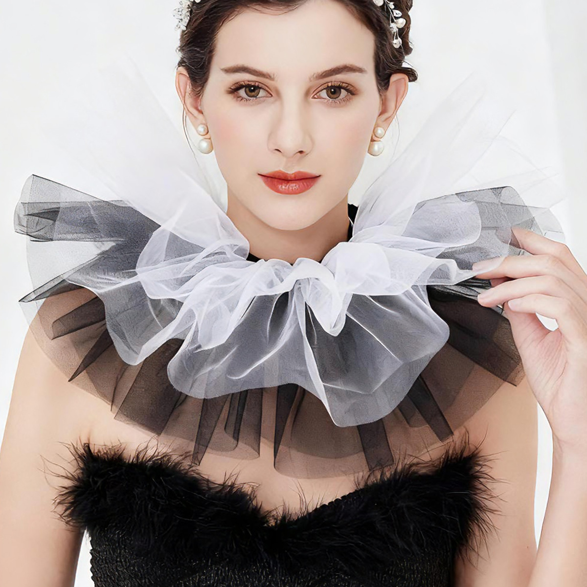 Efily French Court Style Lace  – Women'S Victorian Accessories recenzja i cena