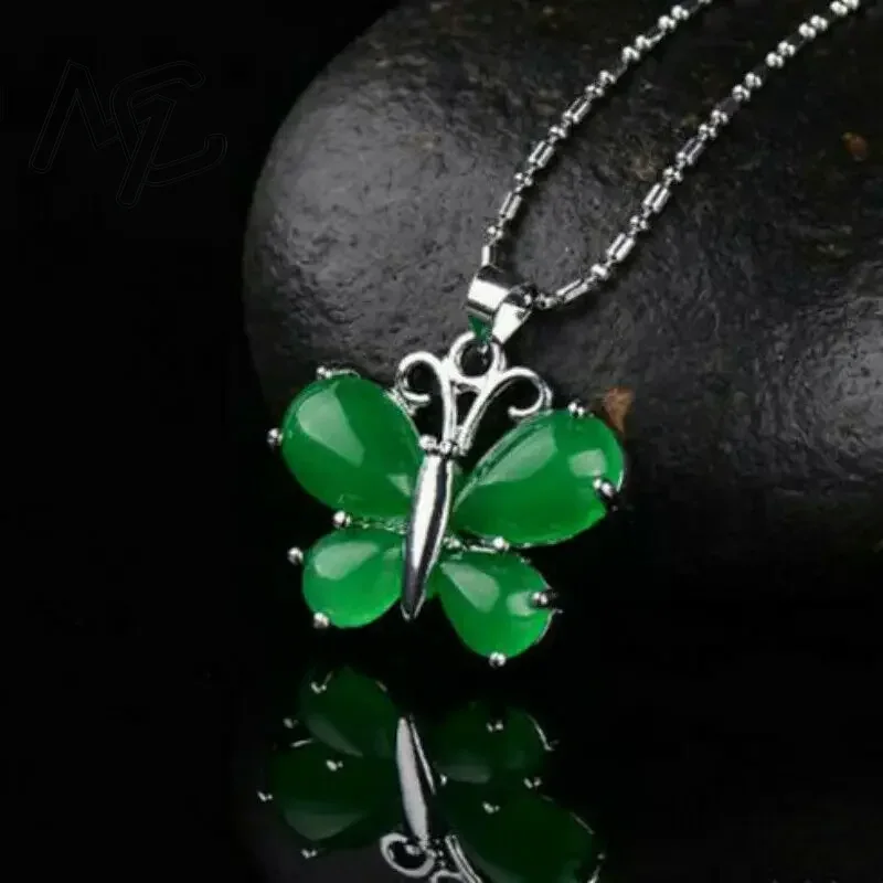 S925 Silver Green Jade Butterf – Women Accessories For Hand recenzja i cena
