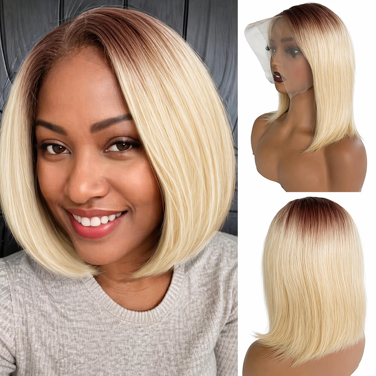 13×4 HD Lace Front Bob Wig 4/6 – Hair Band Elastic recenzja i cena