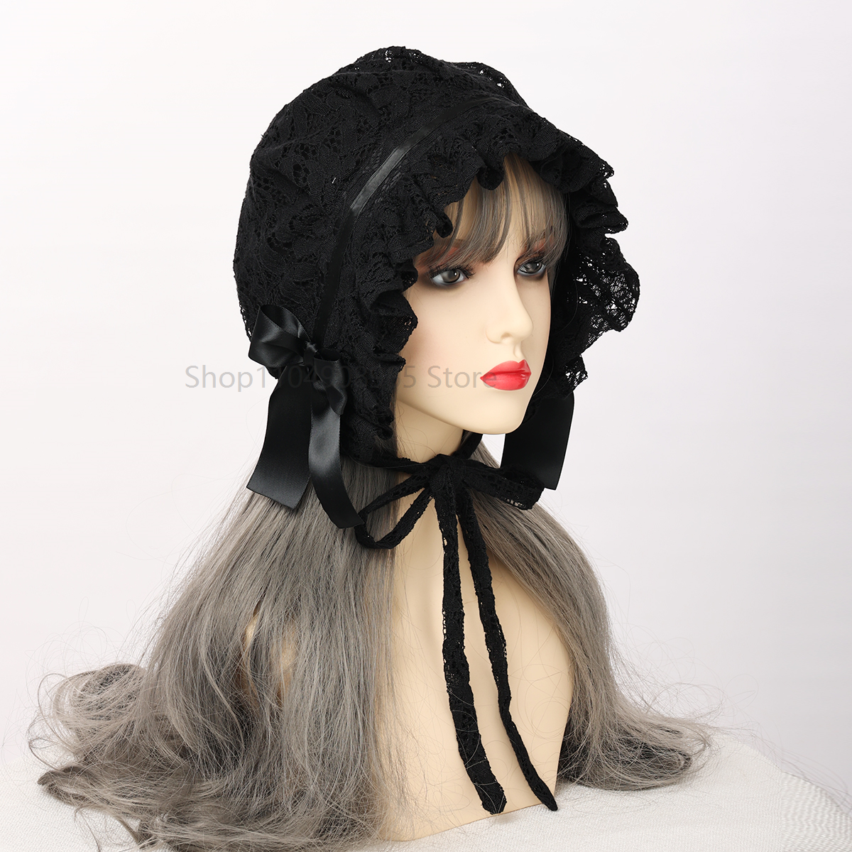 Retro Adjustable Lace Bonnet H – Women'S Victorian Era Accessories recenzja i cena