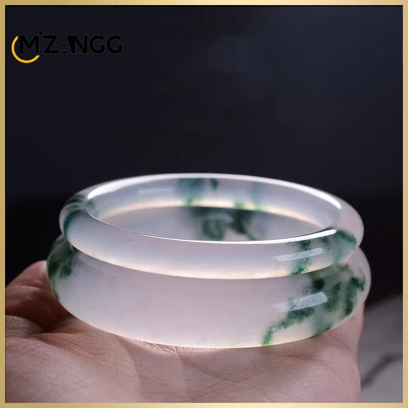 Natural Green Jadeite Bangle J – Women Accessories For Hand recenzja i cena