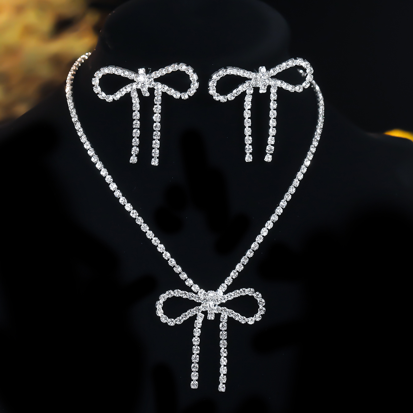 Bow Necklace and Earrings Sets – Women'S Accessories Mango recenzja i cena