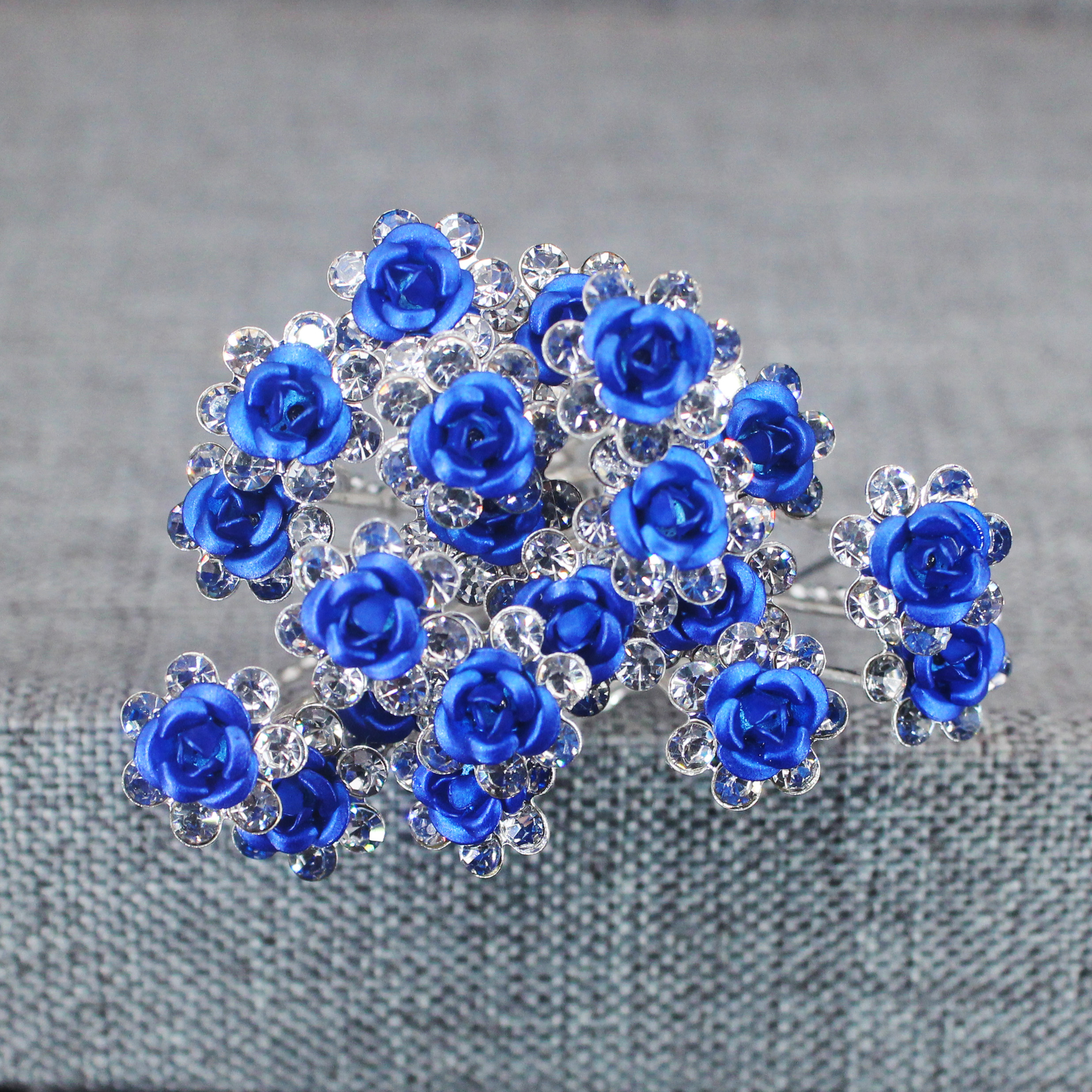 20PCS Rose Flower Rhinestone H – Women'S Hair Accessories Wedding recenzja i cena