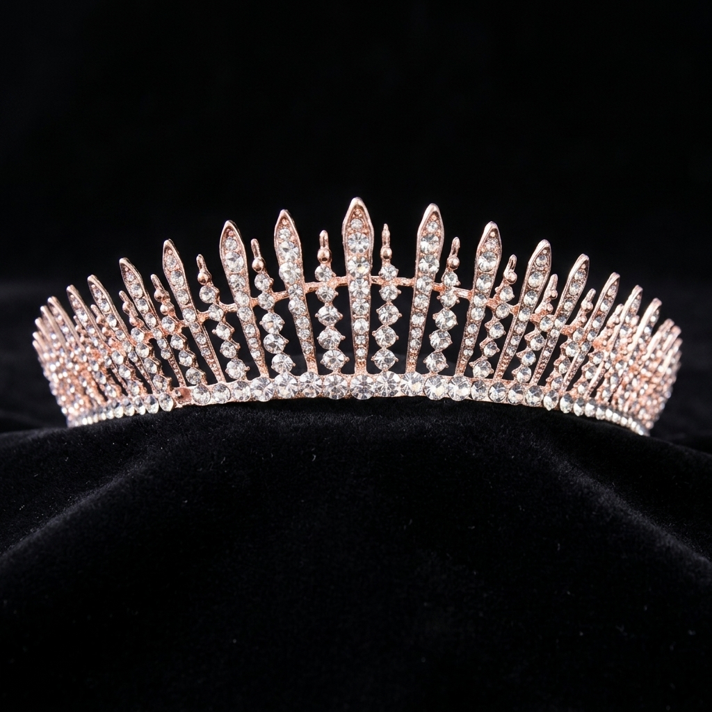 Bridal Crystal-Crown Headband  – Women Accessories For Wedding recenzja i cena