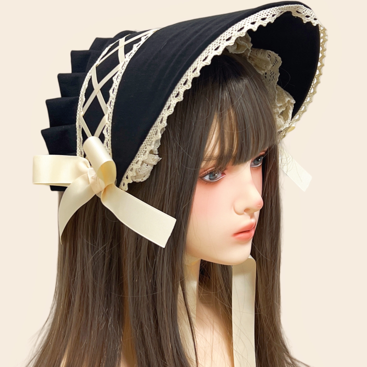 Lolita Hat Gorgeous Bonnet Vic – Women'S Victorian Era Accessories recenzja i cena