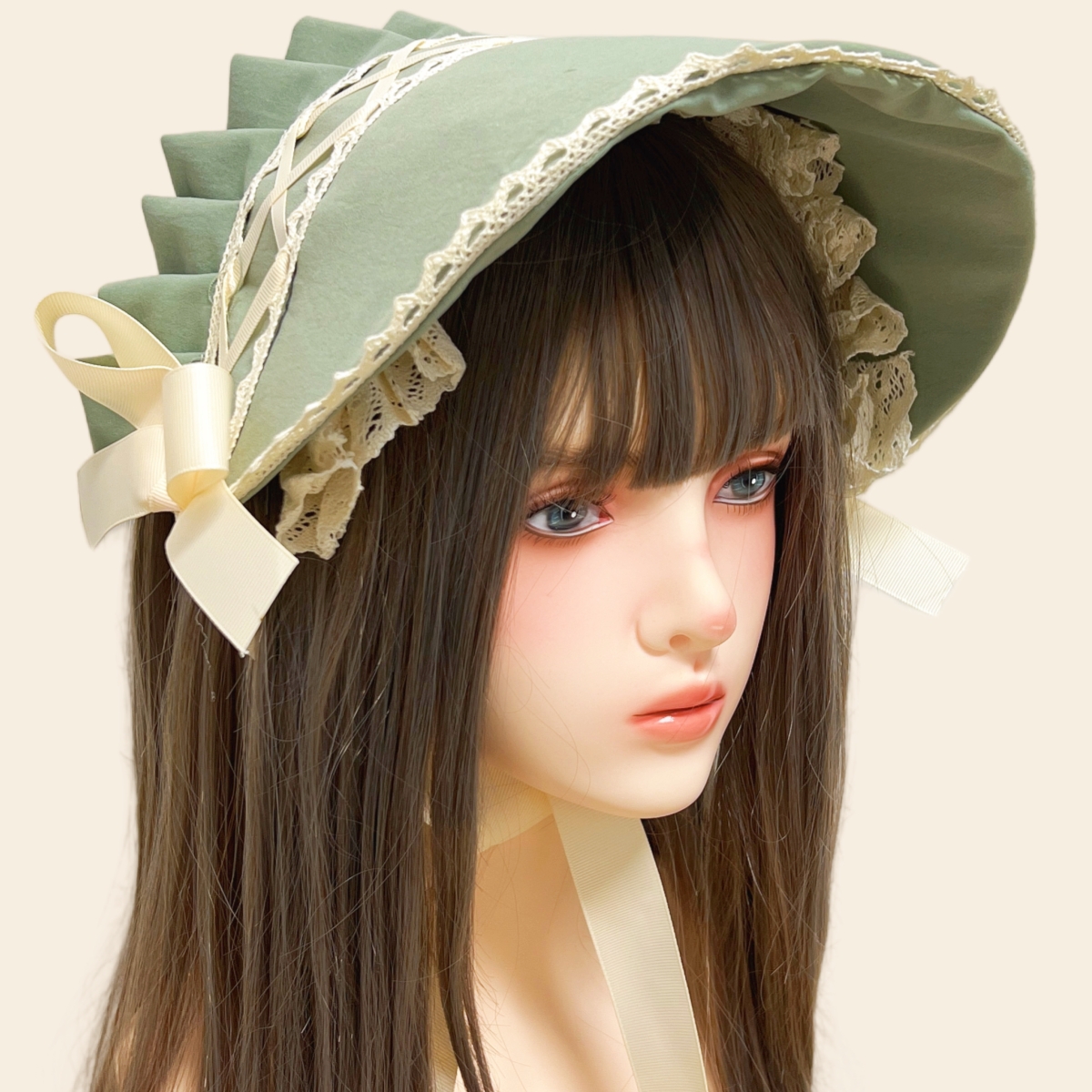 Lolita Hat Gorgeous Bonnet Vic – Women'S Victorian Era Accessories recenzja i cena